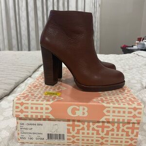Gianni Bini Canyon Brown Ankle Booties